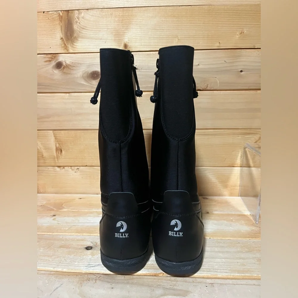 New BillyFootwear Dual Zipper High Rain Boots - Black - Multiple sizes - Picture 4 of 13